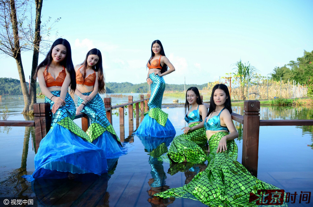 最美“美人鱼”。