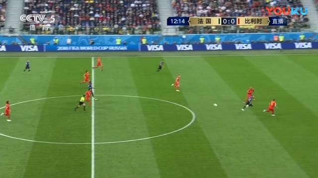 法国VS比利时,姆巴佩速度有多快?一次进攻告