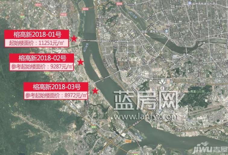 福州最新土拍!高新区再拍三幅瞰江宅地 起始楼