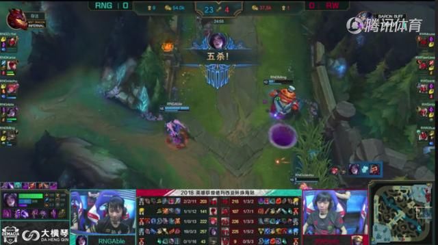 RNG德玛西亚杯AD用亚索,教练:只是想让Able