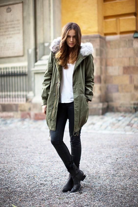 派克大衣和羽绒服哪个暖和 时髦不显胖的派克