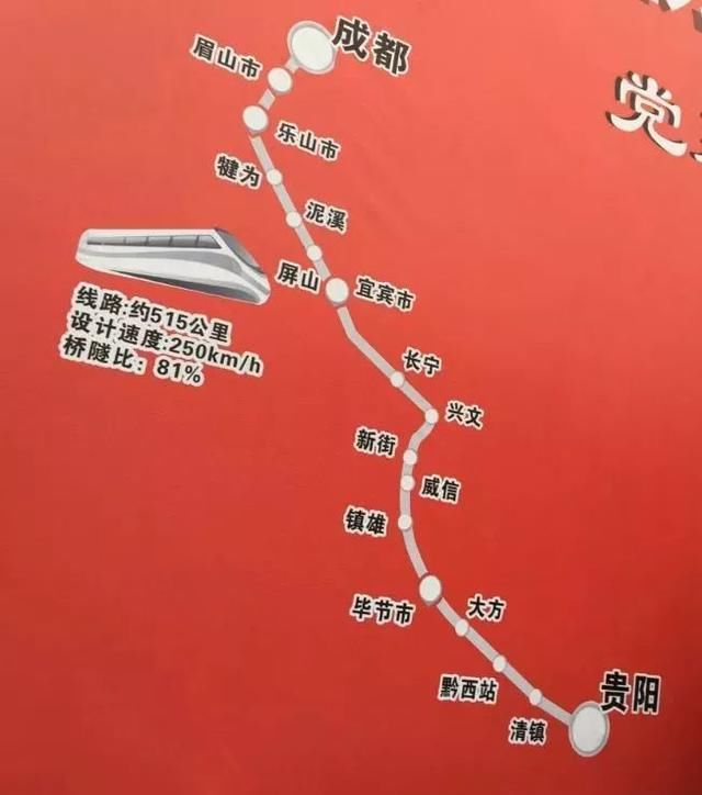 成贵高铁四川段10月试运行!宜宾高铁离我们越