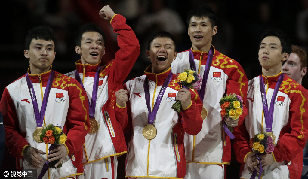 加上在北京奥运会上夺得的3枚金牌，他以总共5枚金牌成为中国奥运史上目前夺得金牌最多的选手。