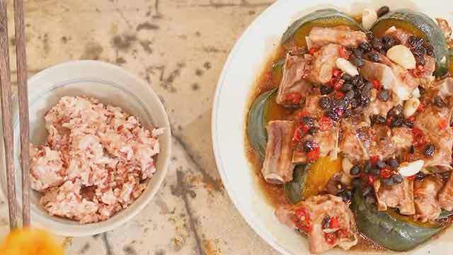 无肉不欢 这道豆豉南瓜蒸排骨超快手