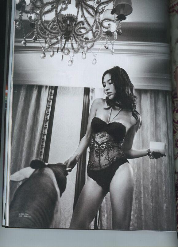 张俪三年前登《男人装》的样子。