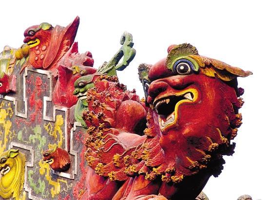 岭南灰塑历经百年风华依旧 "我们的祖先用最简单的材料就做到了"