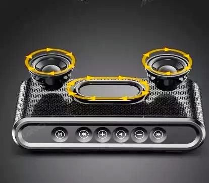 真不简单,万人迷触控蓝牙底音炮即可当移动电