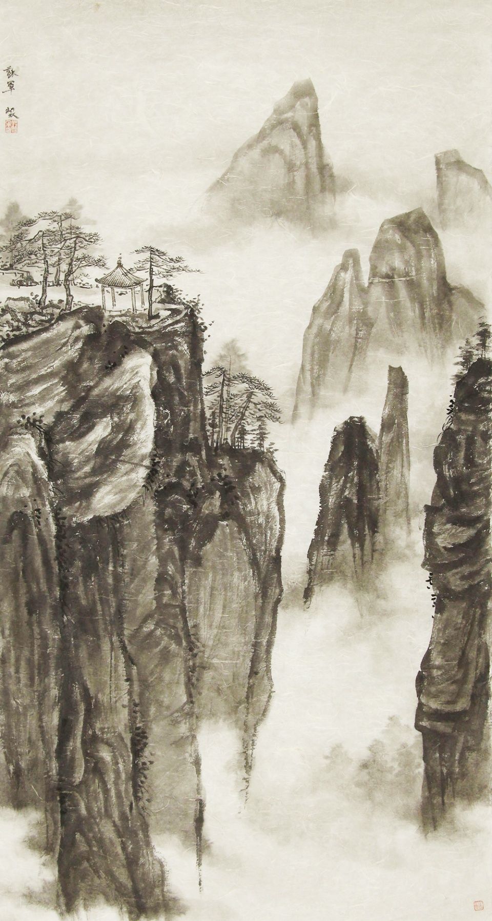 博宝资讯 | 苏军国画山水画作品赏析:构图雄奇,意境深邃