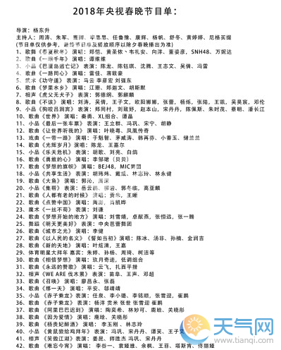 2018央视春晚最新消息 2018年春晚最劲爆的看