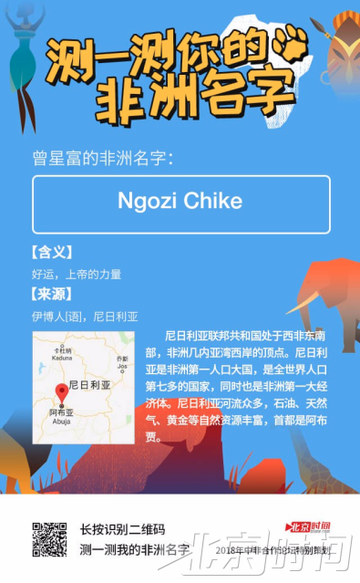 一键穿越梦回非洲!快来测一测你的非洲名字 一键穿越梦回非洲!快来测一测你的非洲名字