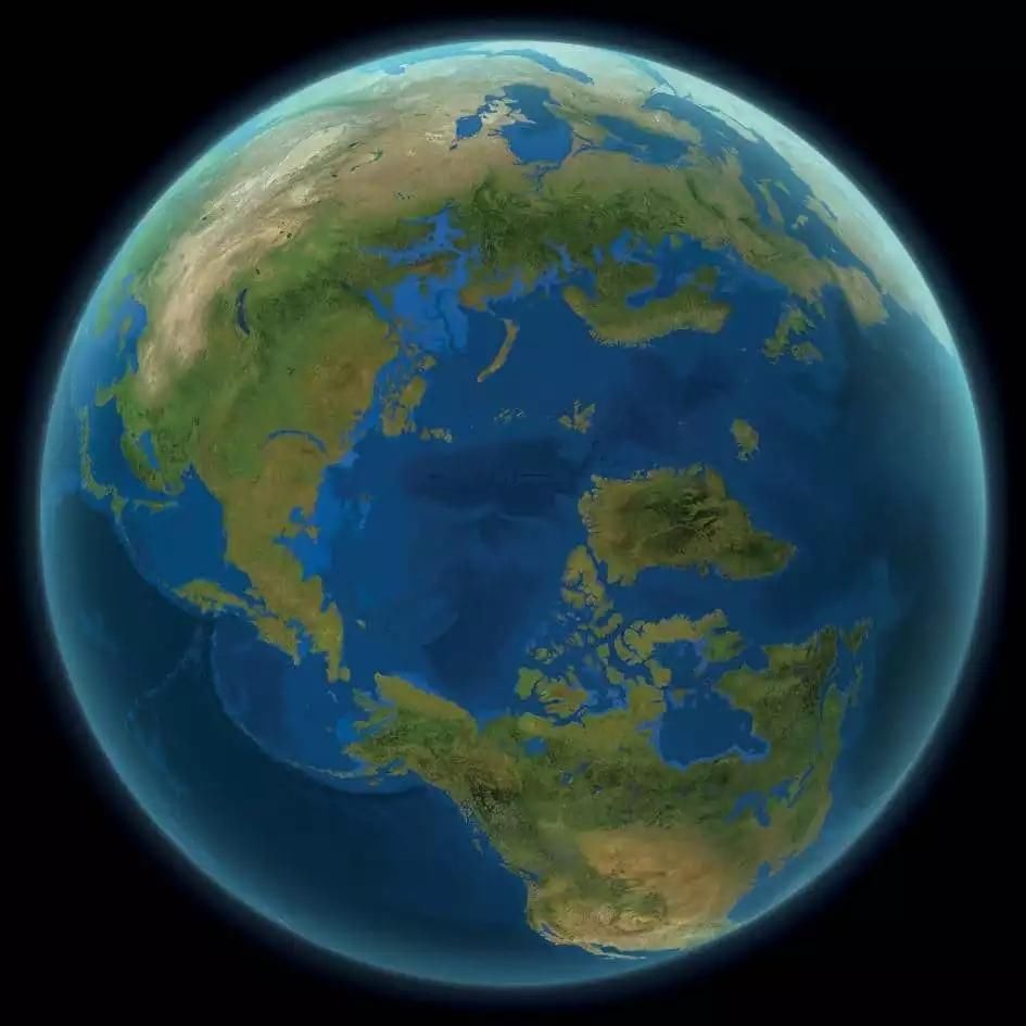 未来水世界?全球冰川融化后的世界地图