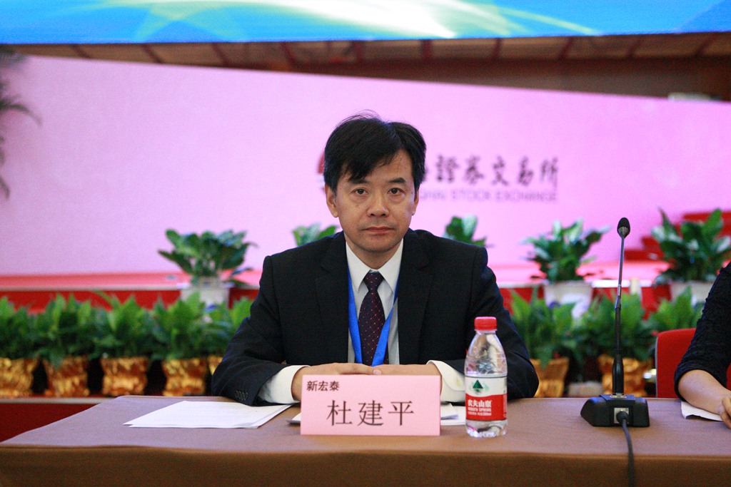 新宏泰董事会秘书杜建平主持说明会