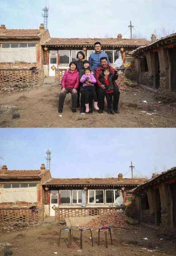 过年前后的全家福对比 看完让人落泪