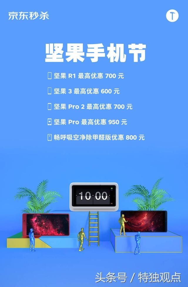 坚果R1价格跳水,留给罗永浩的时间不多了!
