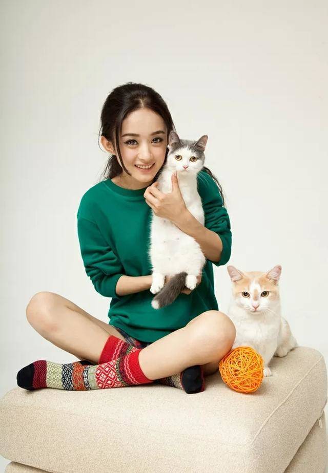 赵丽颖身穿衬衫配牛仔短裤,展现纤细美腿,让人