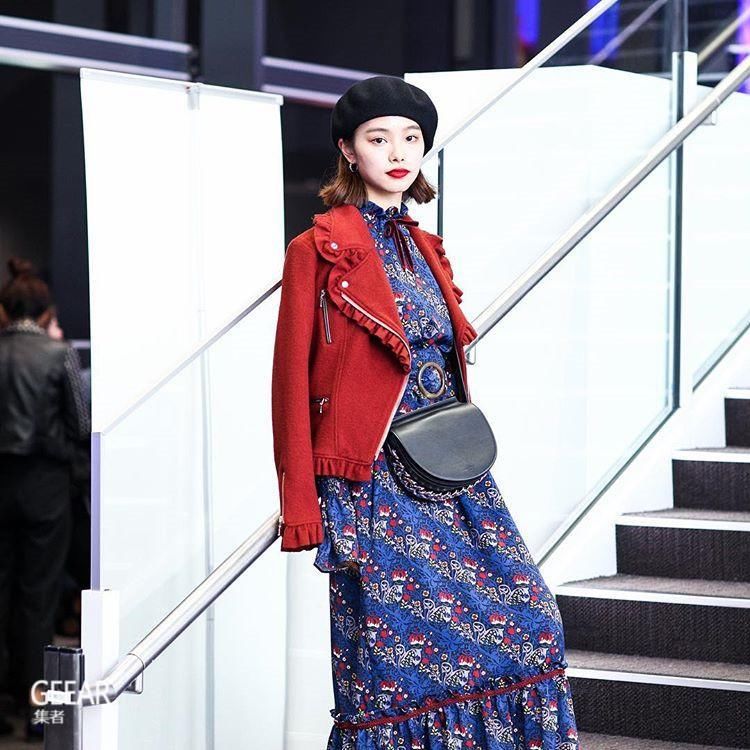 日本女孩的冬日穿搭街拍,现在东京流行的单品