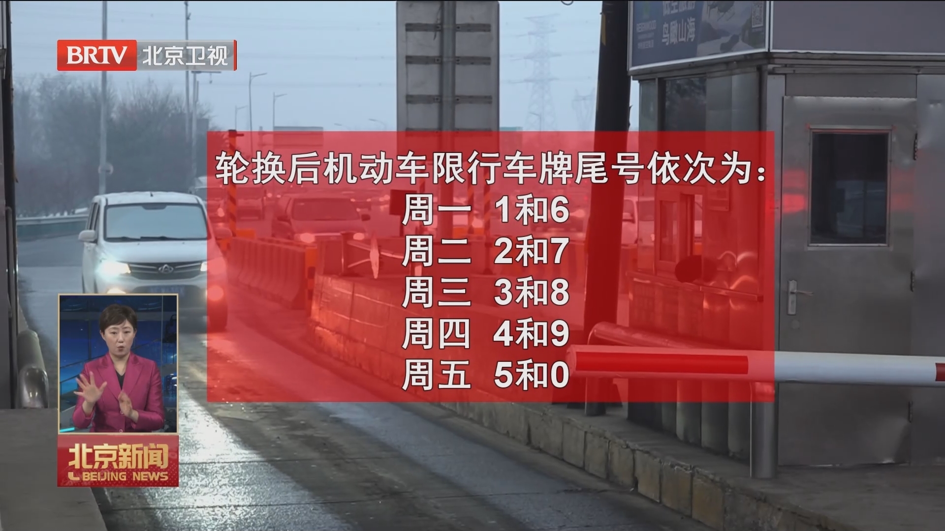 元旦假期后 北京市机动车限行尾号进入新一期轮换 元旦假期后 北京市机动车限行尾号进入新一期轮换