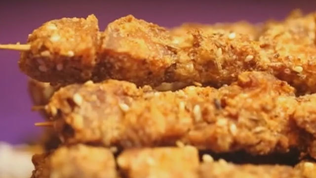 《快乐生活一点通》20181022猴头菇“羊肉串”