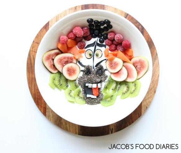 《马达加斯加》中的斑马马蒂：冰沙碗。