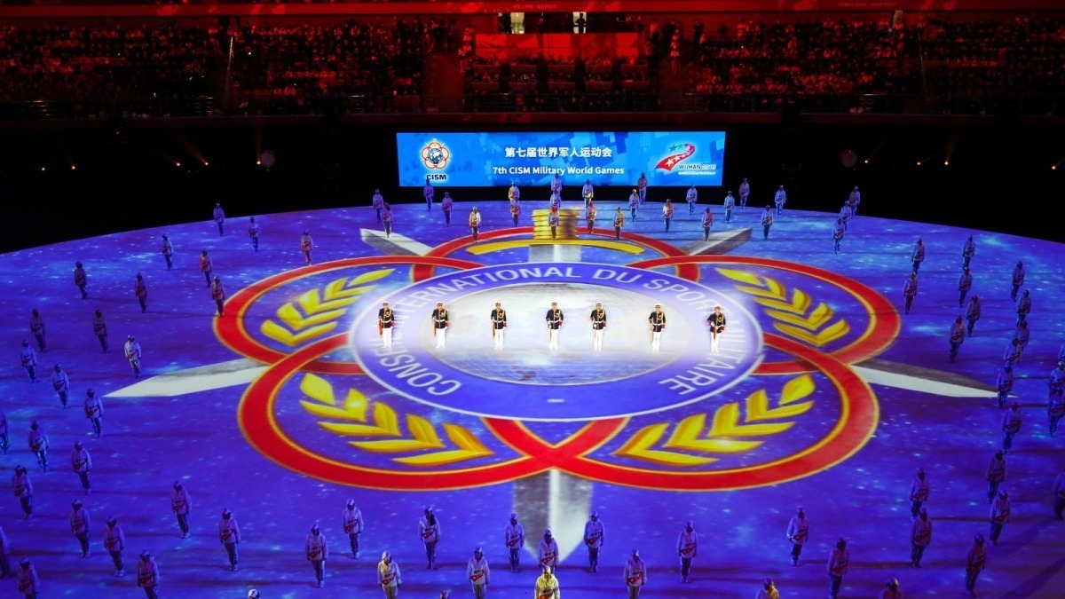2019年10月27日，第七届世界军人运动会闭幕式在武汉体育中心举行。