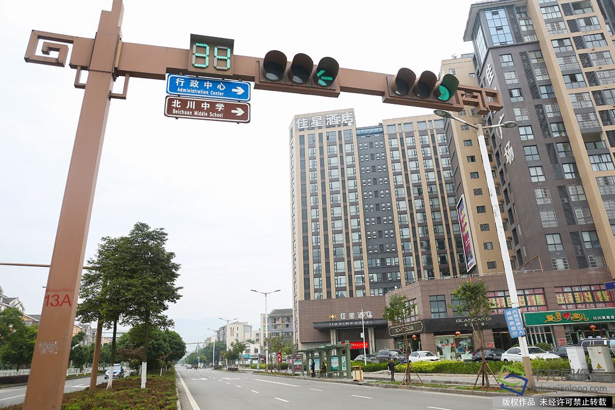 图为四川省绵阳市北川新县城(5月5日摄 图片来源:tuku.qianlong.com).