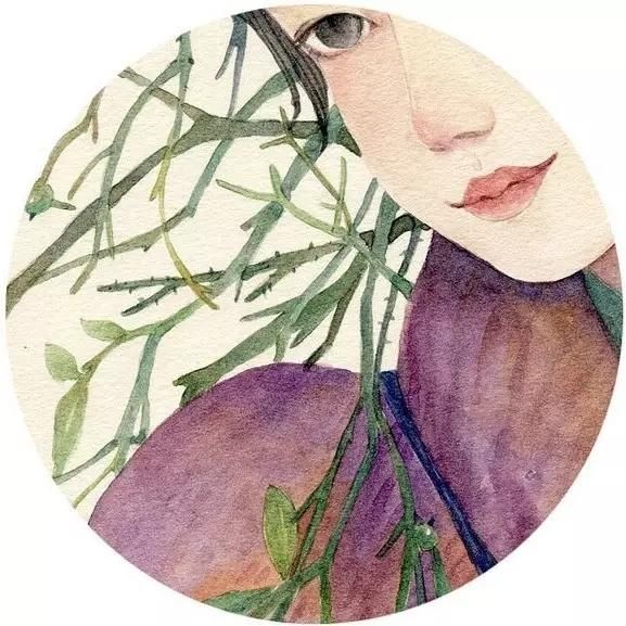 微信头像,少女,卡通,小动物混搭