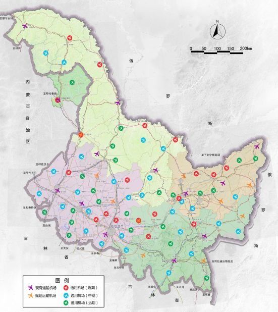 黑河將在多地新建機場,讓飛機