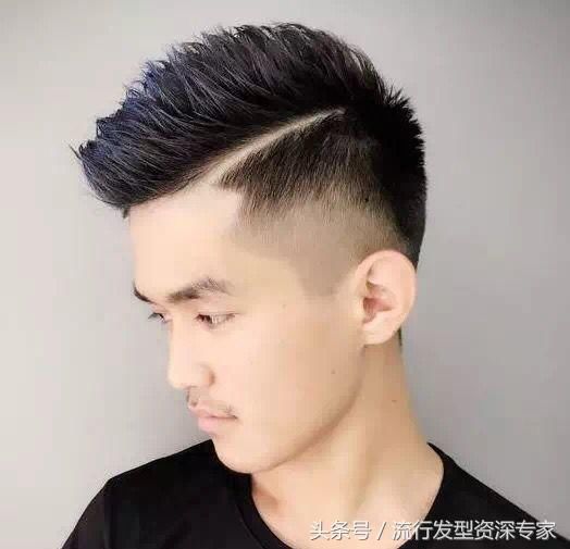 2018年男士学生流行的'刻痕头不连接青皮剃鬓