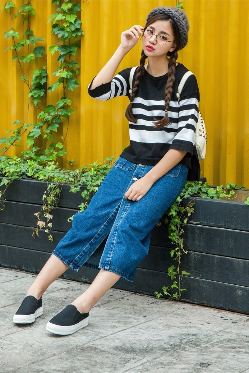 各种长度牛仔裙的正确穿法