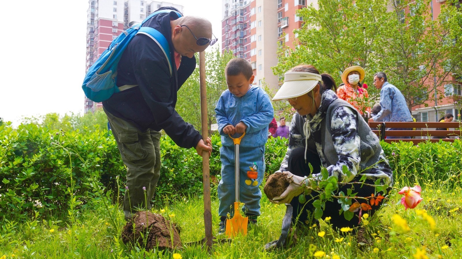 石景山鲁谷街道重兴园社区打造“花园式”社区助人居环境再提升