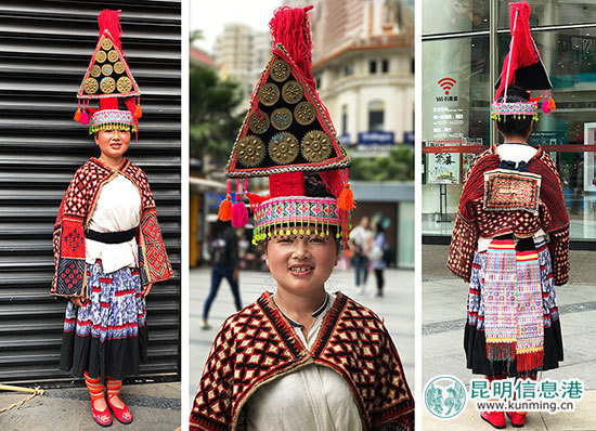 白族,苗族的服装,其中,一套有200多年历史的白族老年服装引起了现场