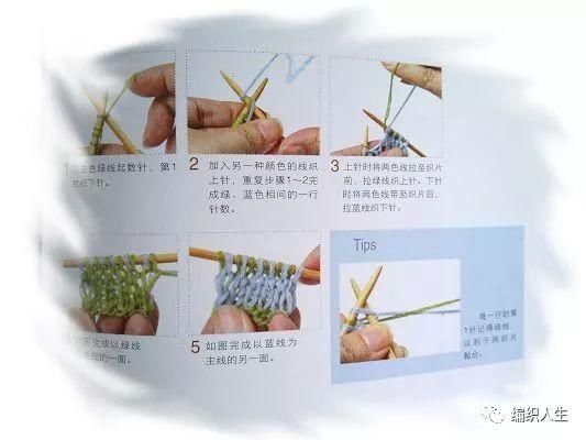 文艺复古范!教你织一款双色双面平针围巾,有详