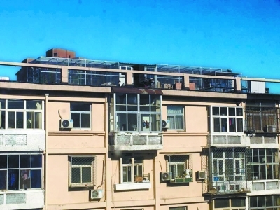 永乐东小区房主楼顶养鸽