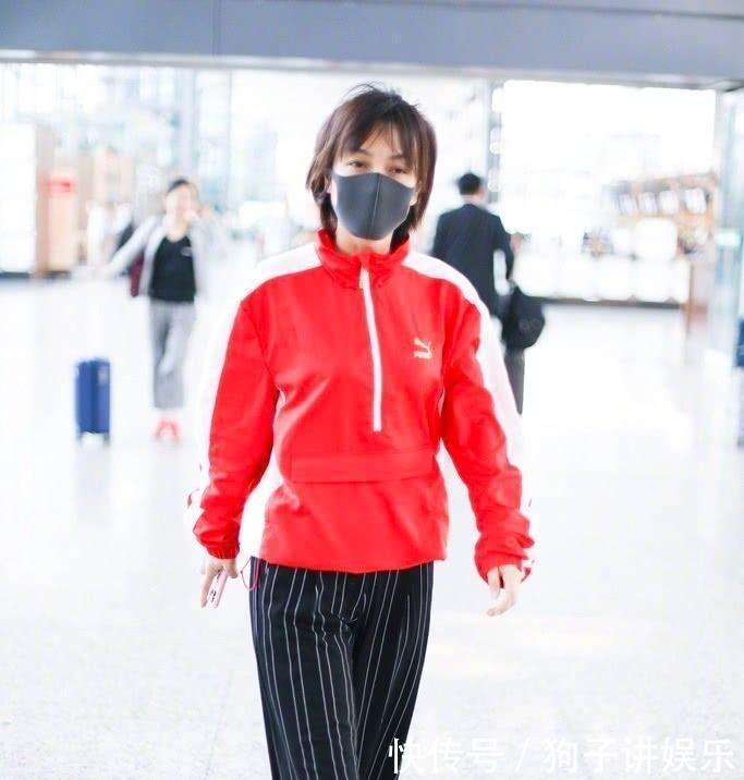 吴昕真会穿, 红上衣配阔腿裤至少显瘦20斤, 网