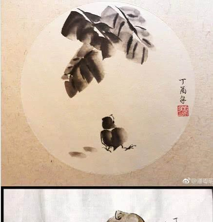 明星画画水平 郑恺赵丽颖小学生, 杨幂中学生,