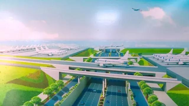 跑道之间,包括 大件路改建及临时保通工程,飞机滑行道桥及通勤桥工程