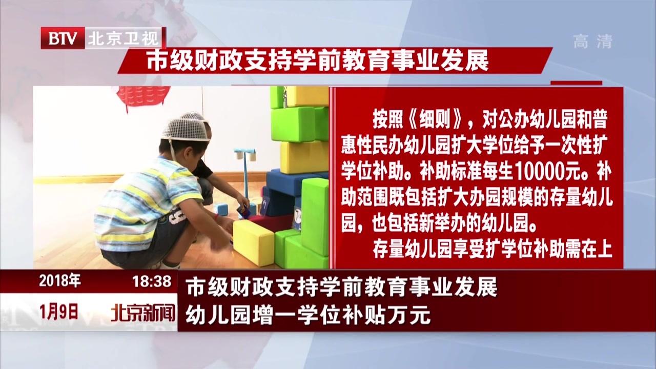 市级财政支持学前教育事业发展 幼儿园增一学位补贴万元 市级财政支持学前教育事业发展 幼儿园增一学位补贴万元