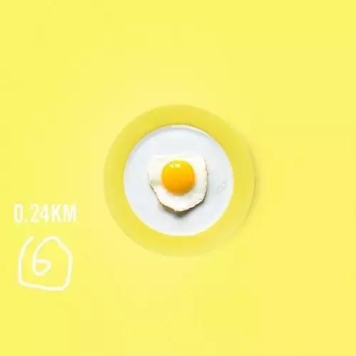 跑步的人果然不简单,用跑步路线画出美食图