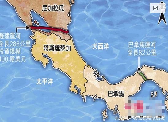 巴拿马运河上的两端船闸高出两大洋26米,船闸