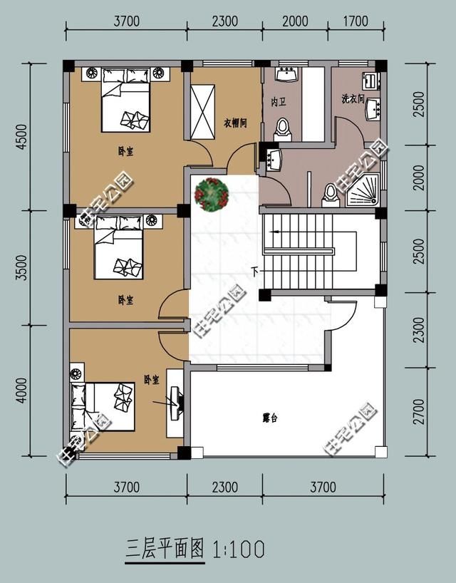 老人房必须朝南还要套间,新农村别墅10米X12
