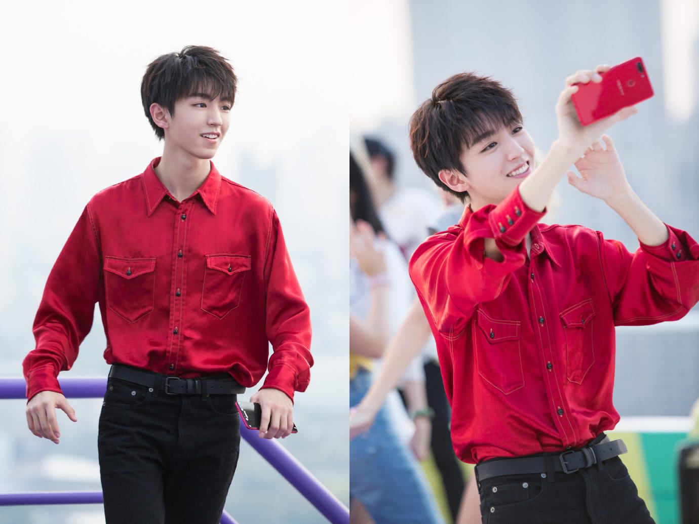 陈立农现身机场,这身打扮怎么那么像王俊凯,网