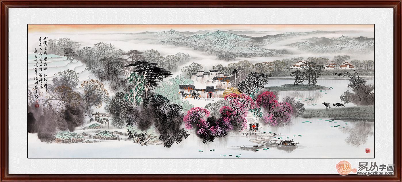 家庭餐厅挂画有什么讲究?有意境的名家山水画