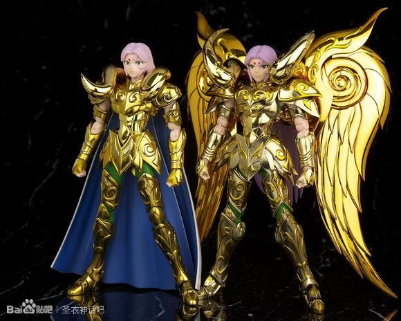 十二宫黄金圣斗士手办,普通圣衣和神圣衣对比