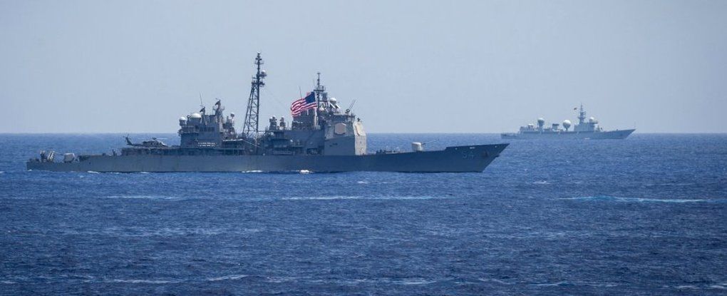 解放军电子侦察船抵近侦察美日印马拉巴尔联合