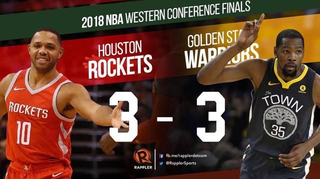 后程乏力,勇士逆转火箭拖入抢七!