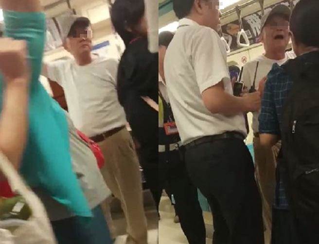 小孩占专座引不满 台7旬大爷破口大骂致地铁停驶 小孩占专座引不满 台7旬大爷破口大骂致地铁停驶