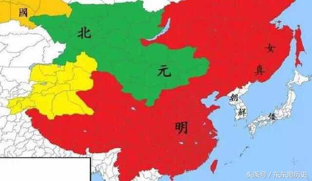 中国历代王朝国土面积直观图,宋朝缩成一团,元