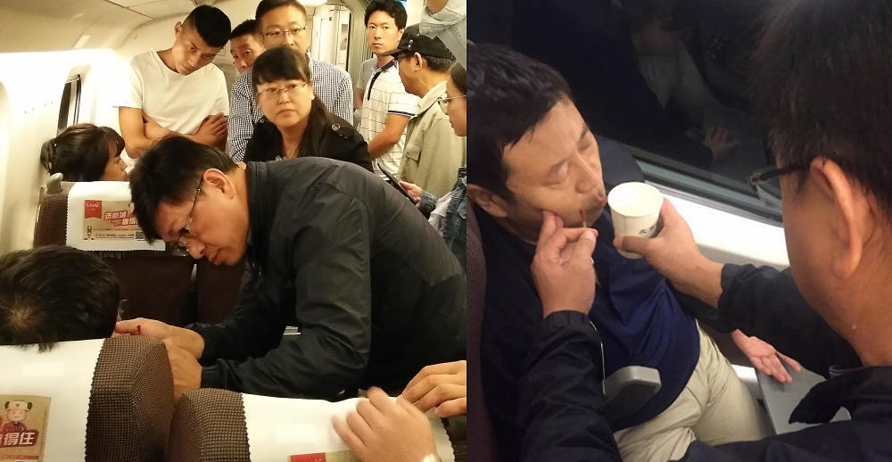乘客高铁上晕厥 医学校长“银针救命” 乘客高铁上晕厥 医学校长“银针救命”