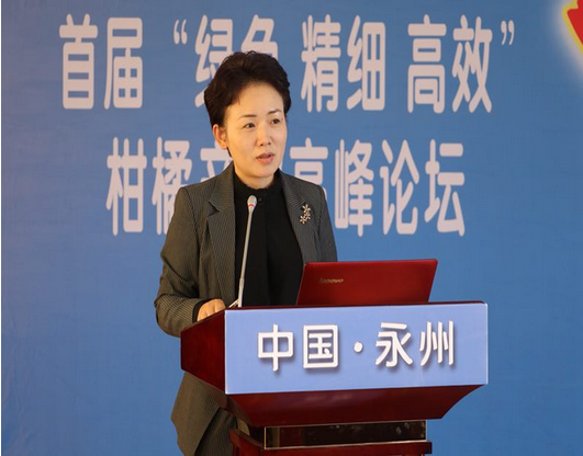 永州(回龙圩)首届柑橘文化旅游节暨柑橘产业高峰论坛开幕