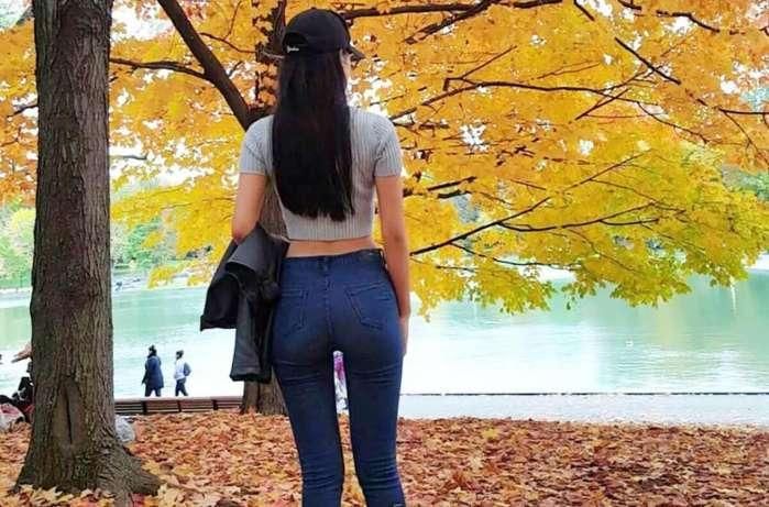 牛仔裤让你背影也可以玩时髦, 穿出韩剧女主角